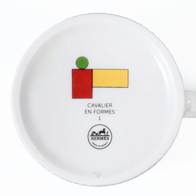 エルメス HERMES マグカップ ペア 2個セット 300ml Cavalier en Formes カヴァリエ・アン・フォルム ブルー グリーン 59431P P059431P 059431P 限定 洋食器 高級  【スペシャルラッピング660円(別売り)】