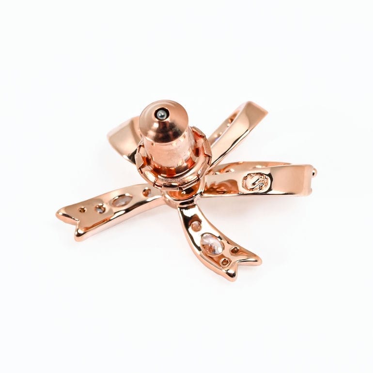 スワロフスキー SWAROVSKI ピアス Volta リボン スタッドピアス クリア