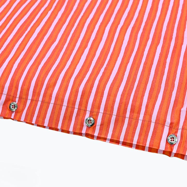 マリメッコ marimekko デュベカバー 150×210cm 掛け布団カバー シングル PICCOLO ピッコロ ピンク オレンジ 73500 073500 230 北欧雑貨 北欧デザイン<br>【スペシャルラッピング660円(別売り)】