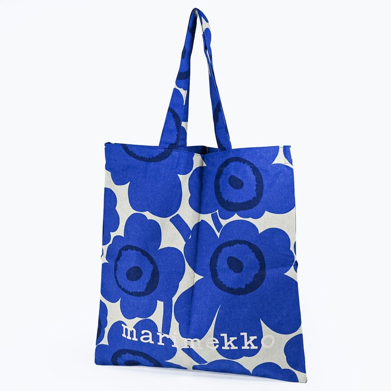 マリメッコ marimekko トートバッグ ヴァンカ Vankka ウニッコ ファブリックバッグ レディース ブルー ライトグリーン 95321 095321 655 北欧雑貨 北欧デザイン