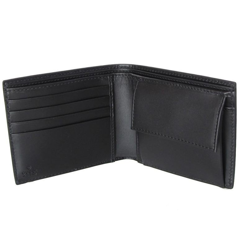 グッチ GUCCI 財布 二つ折り財布 メンズ ドリアン DORIAN GGシグネチャー ブラック 473922 CWC1N 1000 箔押し名入れ可有料 【スペシャルラッピング660円(別売り)】