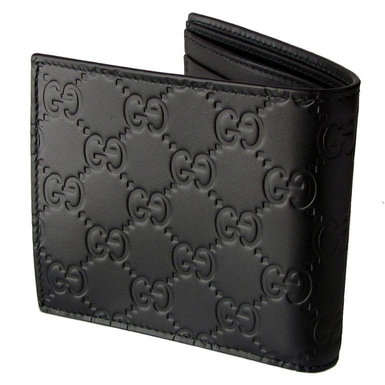 グッチ GUCCI 財布 二つ折り財布 メンズ ドリアン DORIAN GGシグネチャー ブラック 473922 CWC1N 1000 箔押し名入れ可有料 【スペシャルラッピング660円(別売り)】
