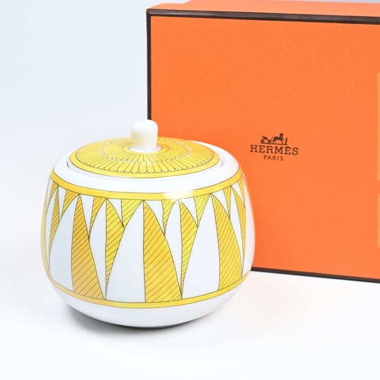 エルメス HERMES シュガーボウル 350ml ソレイユ ドゥ エルメス Soleil d'Hermes 046020P 太陽の輝き ひまわり ヒマワリ 向日葵 洋食器  【スペシャルラッピングB対応(別売り)】