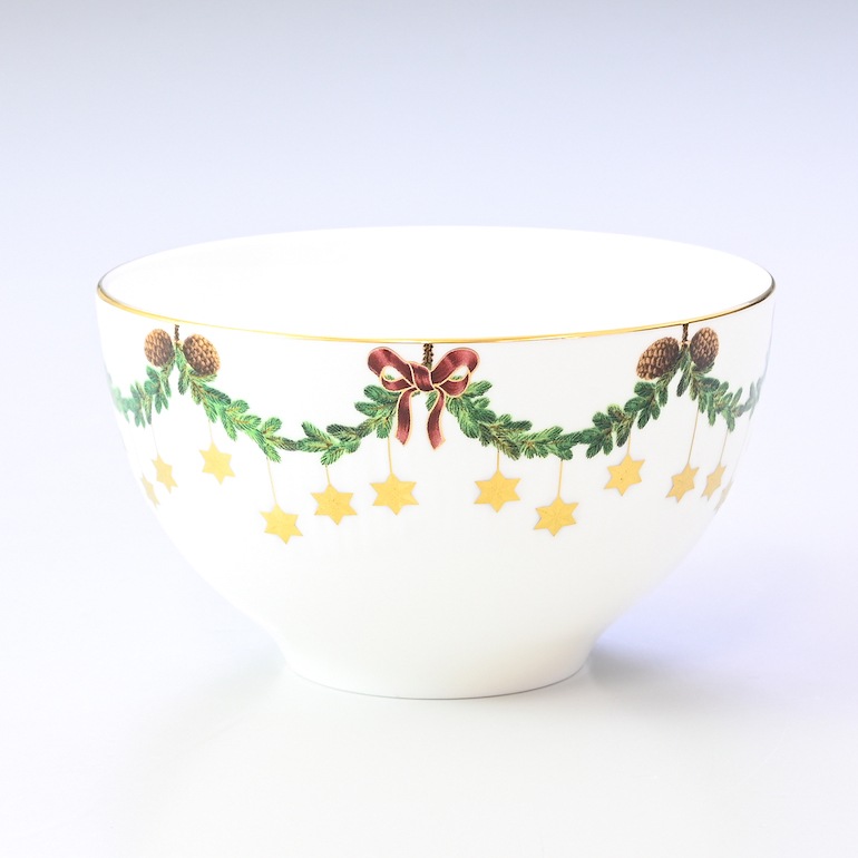 ロイヤルコペンハーゲン スターフルーテッド クリスマス ボウル ペア