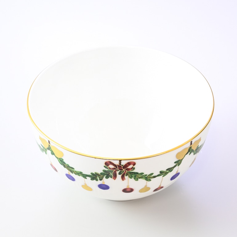 ②ロイヤルコペンハーゲン スターフルーテッドクリスマス ボウル ペア