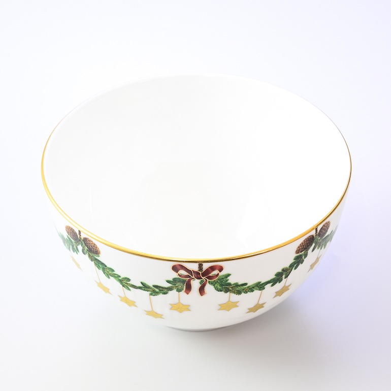 ロイヤルコペンハーゲン スターフルーテッド クリスマス ボウル ペア