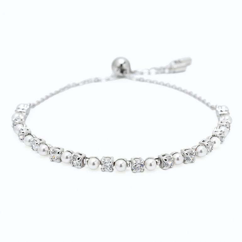 スワロフスキー SWAROVSKI ブレスレット Matrix マトリックス クリスタルパール クリア シルバー レディース 5689633 ジュエリー 【スペシャルラッピング660円(別売り)】