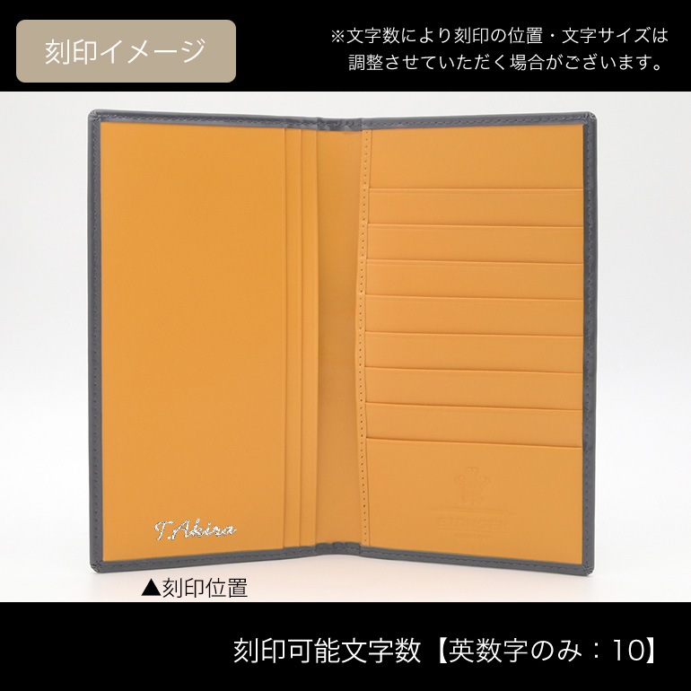 エッティンガー ETTINGER 財布 長札 長財布 小銭入れナシ メンズ ブライドルレザー バイカラー BH806AJR NAVY ネイビー  箔押し名入れ可有料 【スペシャルラッピング660円(別売り)】
