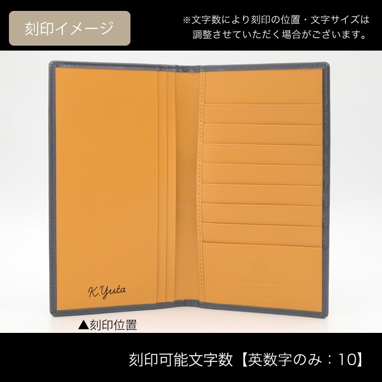 エッティンガー ETTINGER 財布 長札 長財布 小銭入れナシ メンズ ブライドルレザー バイカラー BH806AJR NAVY ネイビー  箔押し名入れ可有料 【スペシャルラッピング660円(別売り)】