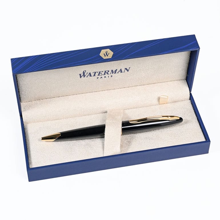 【名入れ可無料】ウォーターマン WATERMAN ボールペン カレン CARENE メンズ レディース ブラックシーGT ゴールド 替え芯付き 純正ラッピング無料 筆記具 高級 名入れギフト 【スペシャルラッピング660円(別売り)】