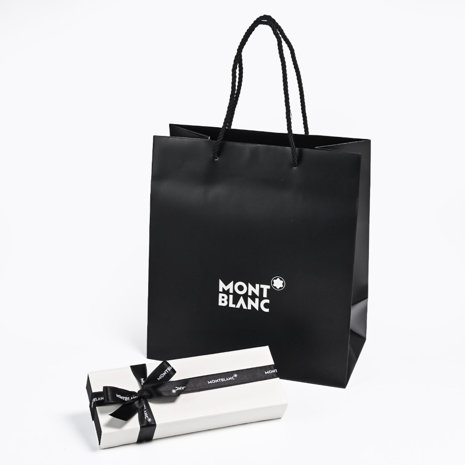 【ギフトセットのみの購入不可】 モンブラン 紙袋 リボン掛け MONTBLANC ギフトオプション 有料 ※必ずモンブランボールペンか万年筆と一緒にご購入ください　※モンブラン替え芯のみとの購入不可※　 商品1点につき1枚購入可能