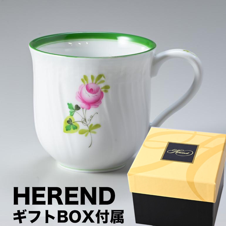 HEREND ヘレンド ウィーンの薔薇 デザートプレート＆マグカップ HEREND