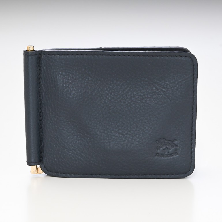 イルビゾンテ IL BISONTE 財布 マネークリップ 札ばさみ メンズ レディース バケッタレザー NAVY ダークネイビー C0963 P 137【スペシャルラッピング660円(別売り)】