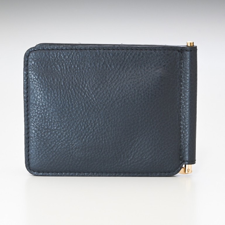 イルビゾンテ IL BISONTE 財布 マネークリップ 札ばさみ メンズ レディース バケッタレザー NAVY ダークネイビー C0963 P 137【スペシャルラッピング660円(別売り)】