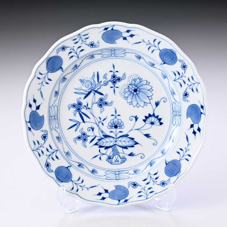 【名入れ可有料】マイセン ブルーオニオン プレート 25cm Meissen 800101-00475-1 洋食器 【ドイツ本国のBOX・ドイツ本国の紙袋別売り】【スペシャルラッピング660円(別売り)】