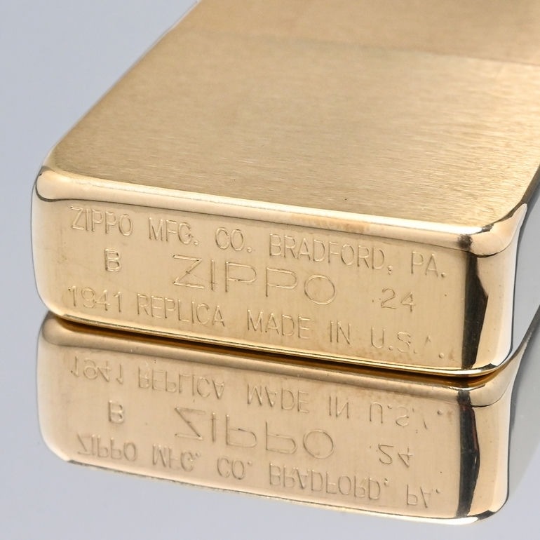 ZIPPO ジッポー ライター ジッポ 1941B レプリカ ゴールド GOLD 金色