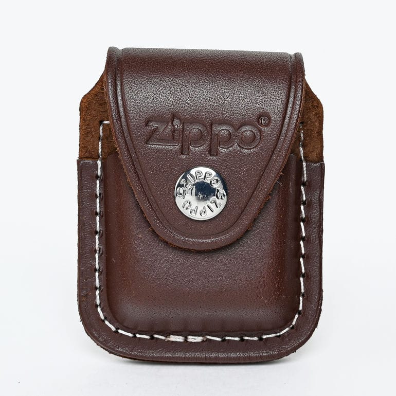 【箔押し名入れ可有料】ZIPPO ジッポー 純正ギフトケース 革ポーチ 純正アクセサリー ブラウン LPGS クリップ留めタイプ ネーム入れ 名前入れ シンプル 喫煙具 煙草 たばこ 名入れギフト おしゃれ【スペシャルラッピング660円(別売り)】