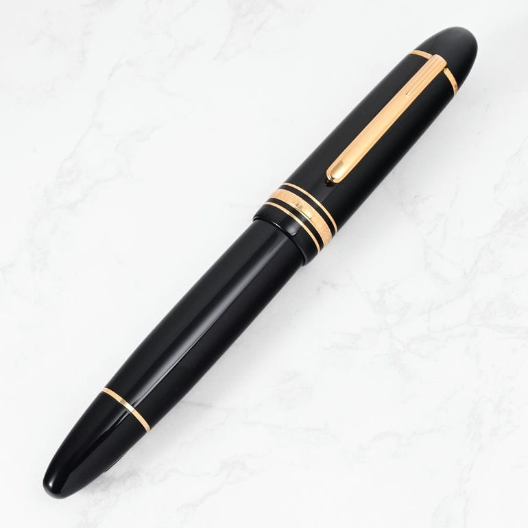 美品 モンブラン マイスターシュテュック 万年筆 黒 ブラック 金 ユニセックス モンブラン MONTBLANC 万年筆 132113 マイスターシュテュック 149