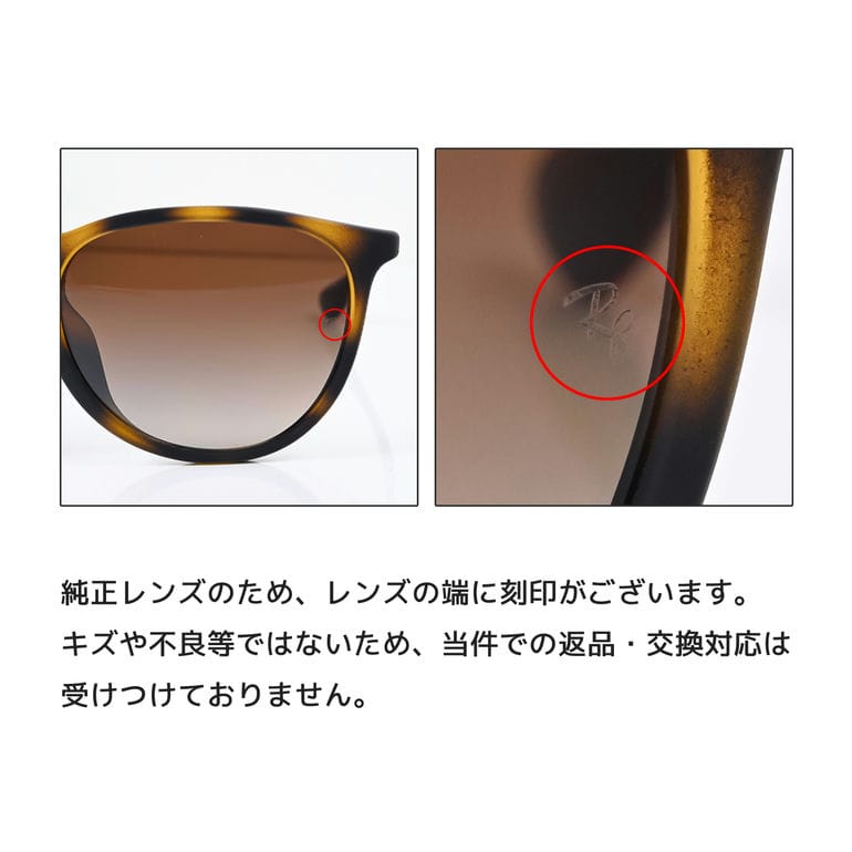 レイバン Ray-Ban サングラス エリカ 54サイズ ローブリッジフィット