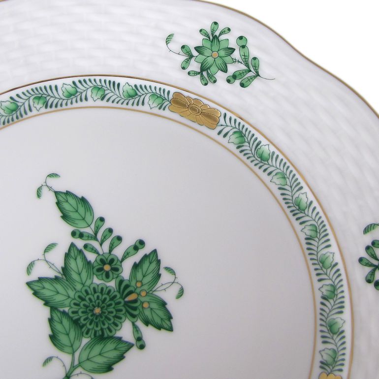 ⭐️ヘレンド⭐️デザートプレート アポニーグリーン 19cm ４枚セット ヘレンド アポニーグリーン 19cmデザートプレート4枚(箱付き) 【公式通販】