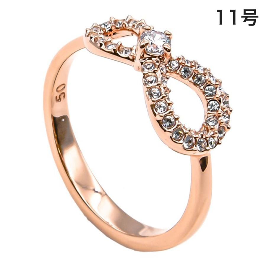 スワロフスキー SWAROVSKI リング レディース 指輪 11号 インフィニティ INFINITY ローズゴールド 5535400<br>【スペシャルラッピング660円(別売り)】