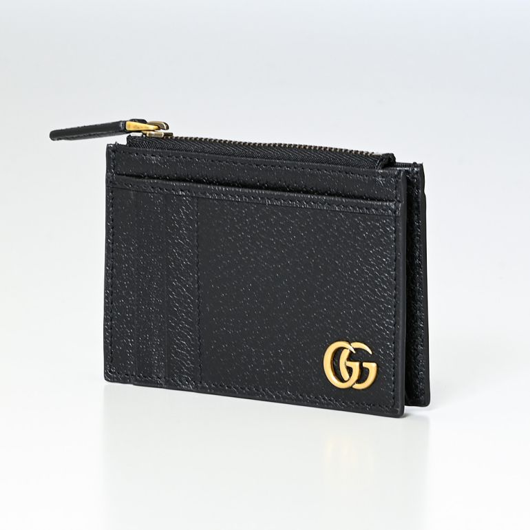 グッチ GUCCI 財布 フラグメントケース コインケース カードケース スマートウォレット ミニ財布 ミニウォレット GGマーモント ブラック 657589 DJ20T 1000 箔押し名入れ可有料 【スペシャルラッピングB対応(別売り)】