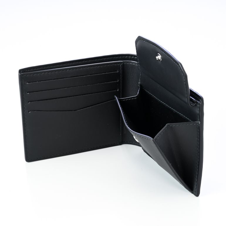 ダンヒル dunhill 二つ折り財布 財布 メンズ ROLLAGAS ローラガス ブラック 22F2320RA001 名入れ可有料 箔押し<br>【スペシャルラッピング660円(別売り)】
