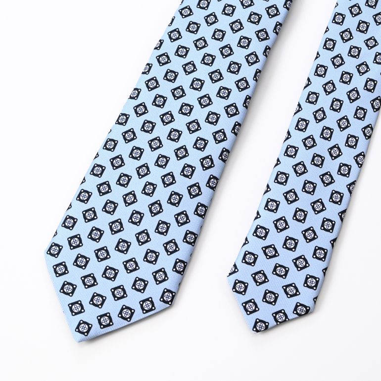 ダンヒル dunhill ネクタイ メンズ ペールブルー 大剣幅8cm シルク100