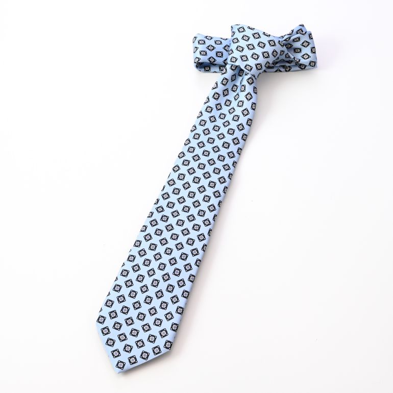 ダンヒル dunhill ネクタイ メンズ ペールブルー 大剣幅8cm シルク100