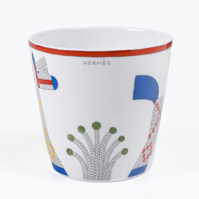 エルメス HERMES タンブラー ゴブレット スモールカップ 190ml アニモー ナッテ Animaux nattes 58004P 058004P 洋食器 高級<br>【スペシャルラッピング660円(別売り)】