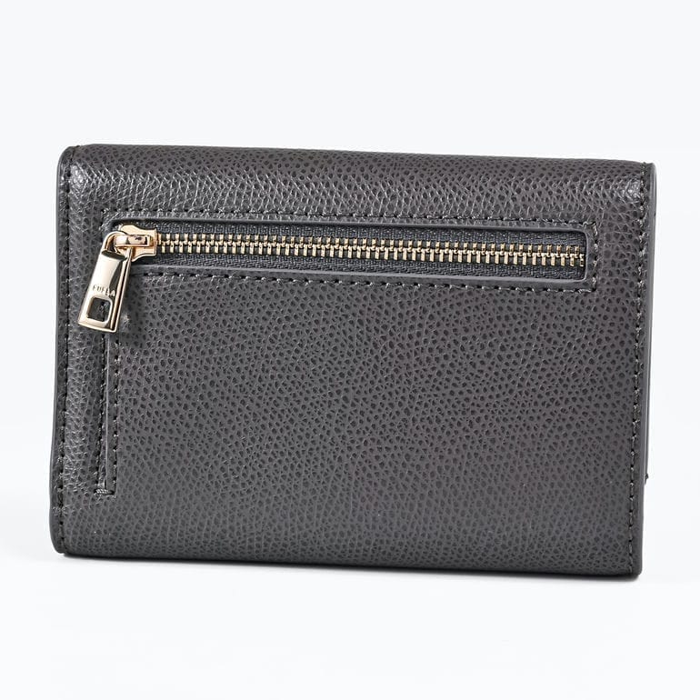 FURLA 新品ブラック 三つ折り財布 フルラ FURLA 三つ折り財布 カメリア Sサイズ ミニ財布 ブラック