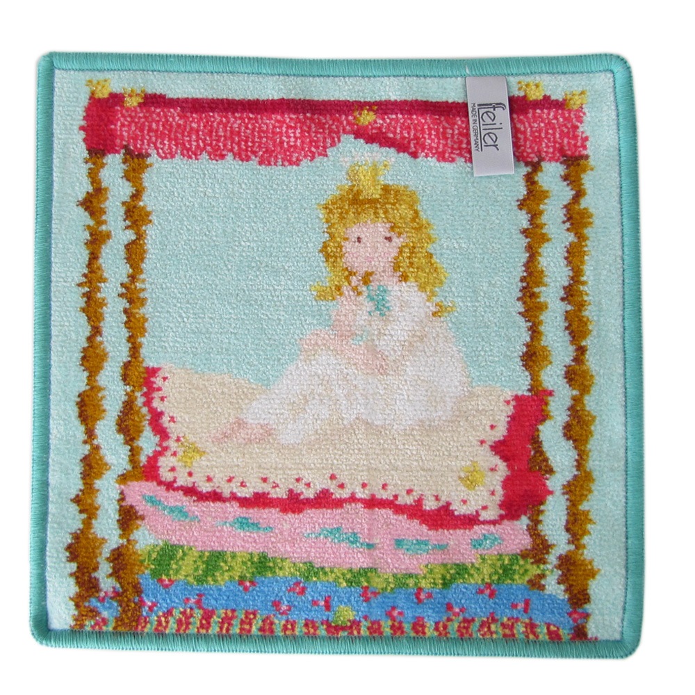 フェイラー FEILER ハンカチ ハンドタオル 25cm レディース FAIRY TALES PRINCESS AND THE PEA 刺しゅう名入れ可有料 名入れギフト クロネコゆうパケット限定 送料無料<br>【スペシャルラッピング660円(別売り)】