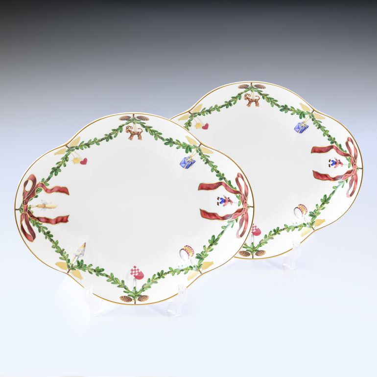 2個セット ロイヤルコペンハーゲン スターフルーテッド ディーププレート 深皿 22cm×17.5cm 2503359 日本未発売 1017441 北欧食器 洋食器 【スペシャルラッピング1100円(別売り)】