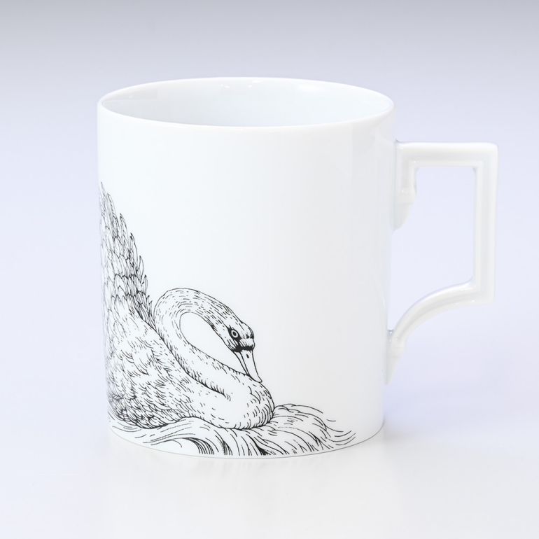 マイセン マグコレクション スワン マグカップ ブラック 310ml Meissen 79A415-55810-1 洋食器 【ドイツ本国のBOX・ドイツ本国の紙袋別売り】【スペシャルラッピング660円(別売り)】