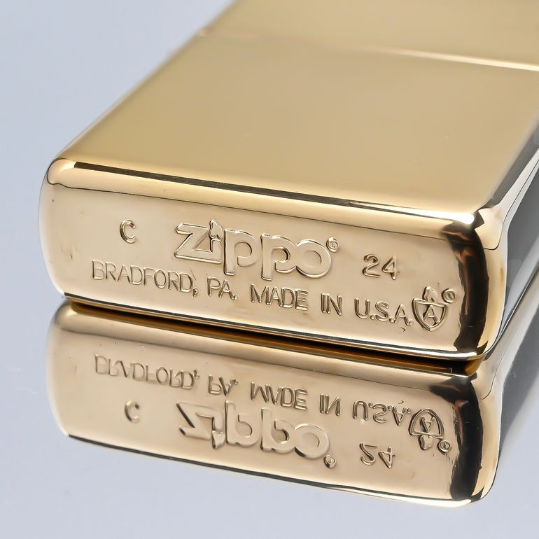 ZIPPO ジッポー ライター ジッポ アーマー ARMOR HI POL ゴールド GOLD