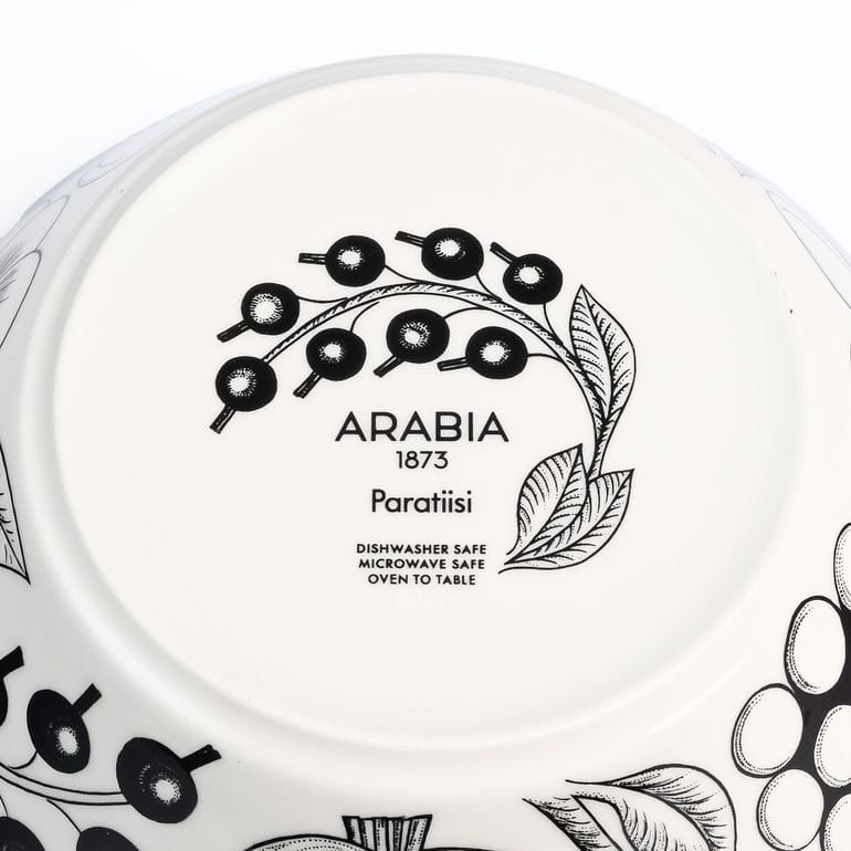 【名入れ可有料】アラビア ARABIA ボウル 17cm パラティッシ Paratiisi ブラック 1005400 洋食器 北欧 雑貨 キッチン フィンランド 陶器【スペシャルラッピング660円(別売り)】