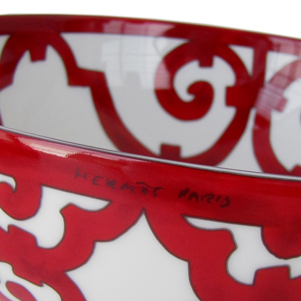 エルメス HERMES ガダルキヴィール レッド 11028P 25cm サラダボウル