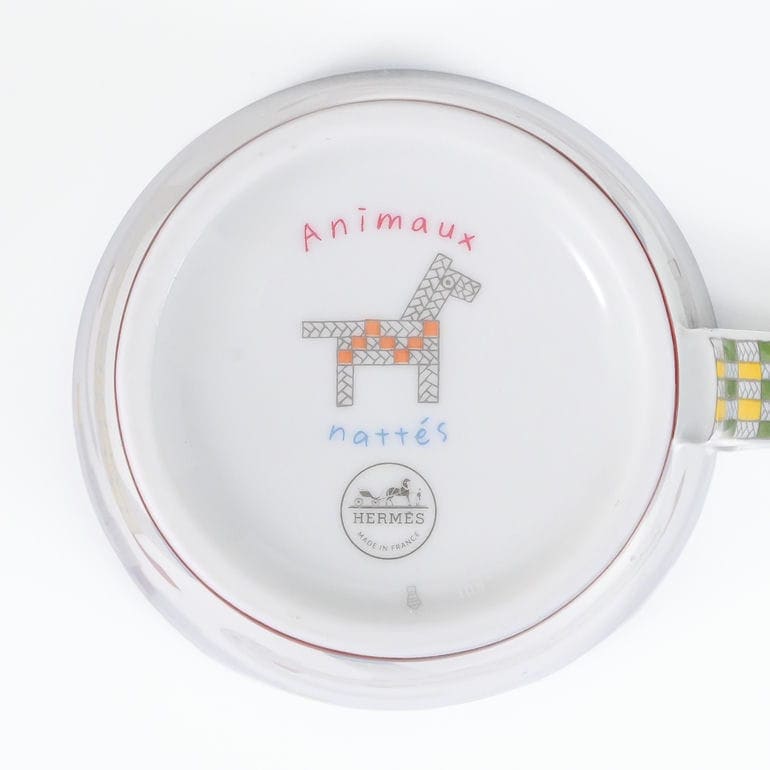 エルメス HERMES マグカップ ペア 2個セット NO1 NO2 300ml アニモー ナッテ Animaux nattes 58231P 058231P 洋食器 高級<br>【スペシャルラッピング660円(別売り)】