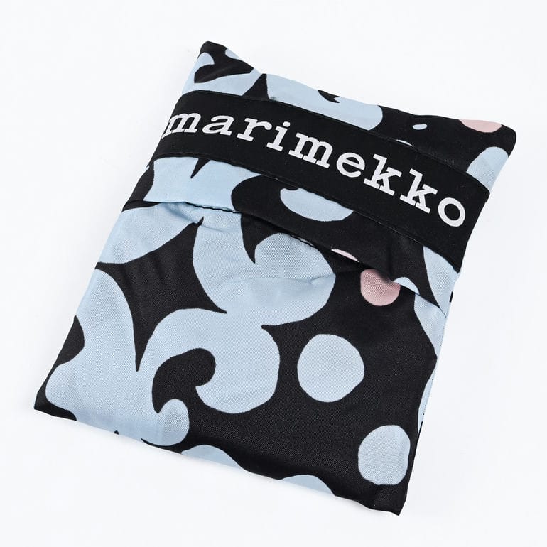 マリメッコ marimekko エコバッグ 買い物袋 スマートバッグ ケイダス ライトブルー ブラック ライトピンク 95268 095268 593 北欧雑貨 北欧デザイン ネコポス限定 送料無料<br>【スペシャルラッピング660円(別売り)】