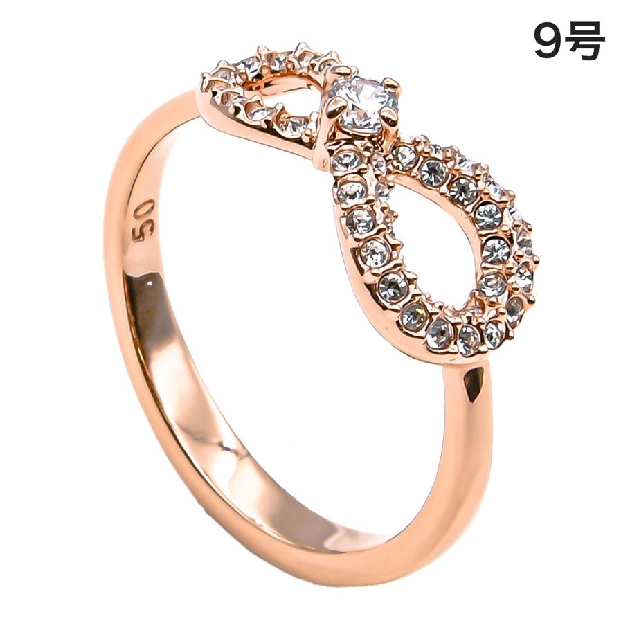 スワロフスキー SWAROVSKI リング レディース 指輪 9号 インフィニティ INFINITY ローズゴールド 5535405<br>【スペシャルラッピング660円(別売り)】