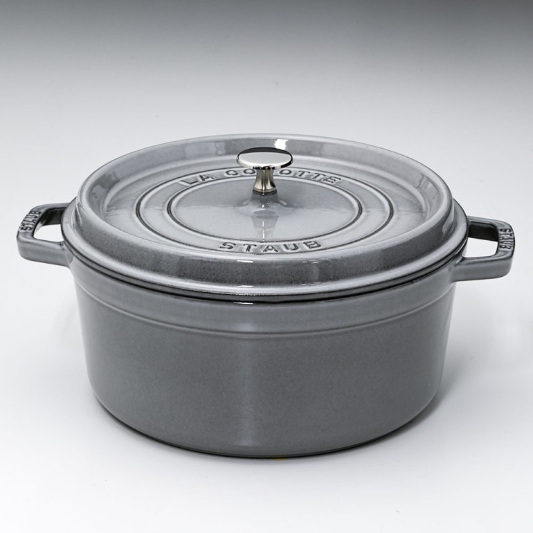 ピコ・ココット ストウブ ラウンド 12cm グレー ｜STAUB 両手鍋