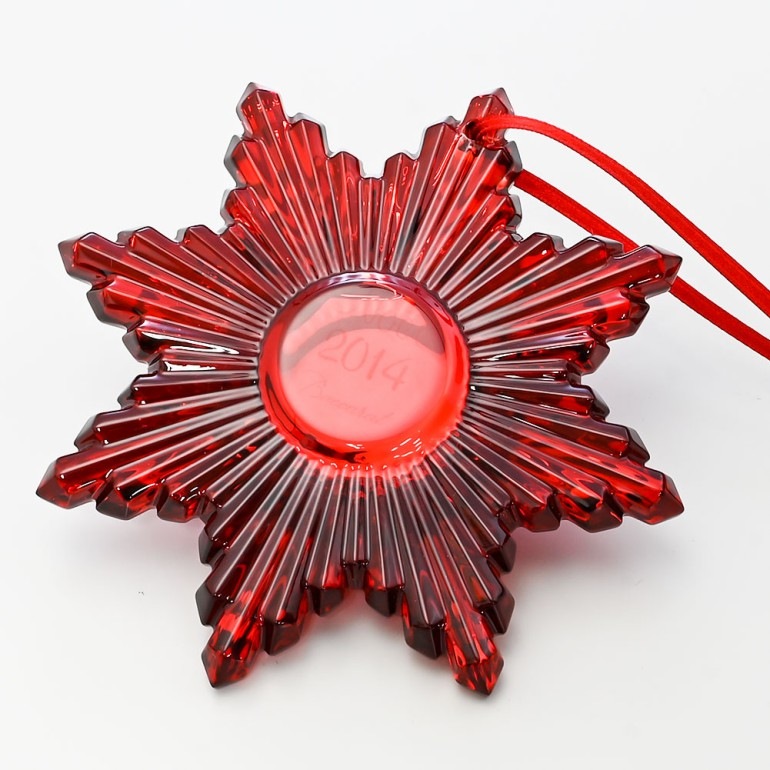 バカラ Baccarat オーナメント ノエル 2014年 クリスマス レッドミラー