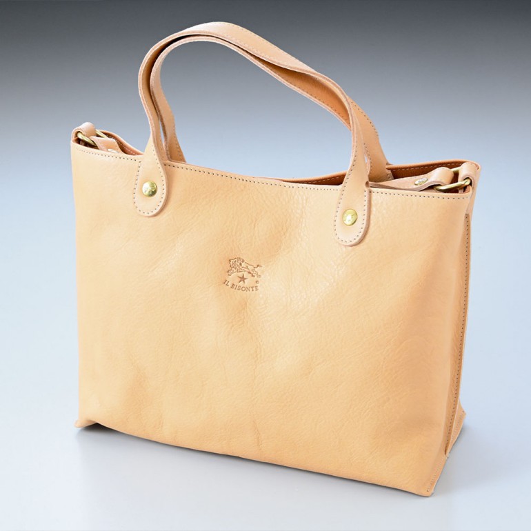 イルビゾンテ IL BISONTE バッグ 2WAY ハンドバッグ レディース カウハイドレザー ヌメ ナチュラル A2525 P 120