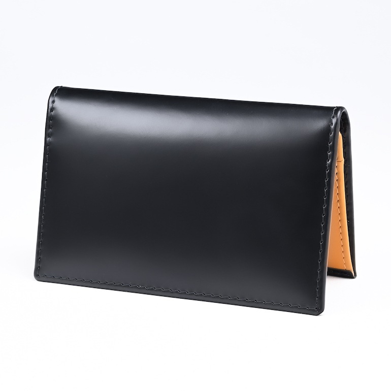 エッティンガー ETTINGER カードケース 名刺入れ メンズ ブライドルレザー バイカラー BH143JR BLACK ブラック 箔押し名入れ可有料 【スペシャルラッピング660円(別売り)】