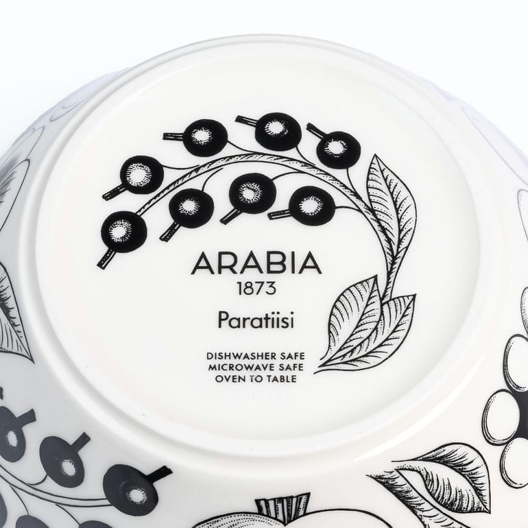【名入れ可有料】アラビア ARABIA ボウル 13cm パラティッシ Paratiisi ブラック 1059707 洋食器 北欧 雑貨 キッチン フィンランド 陶器【スペシャルラッピング660円(別売り)】
