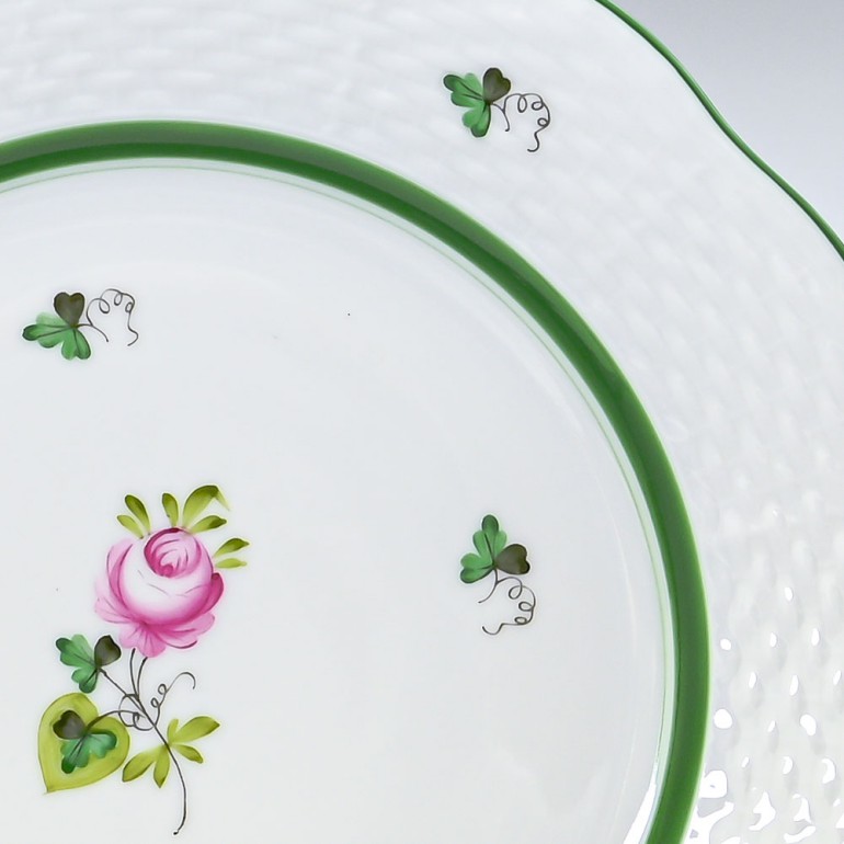 ヘレンド ウィーンのバラ プレート(19㎝) 2枚セット 薔薇 ヘレンド