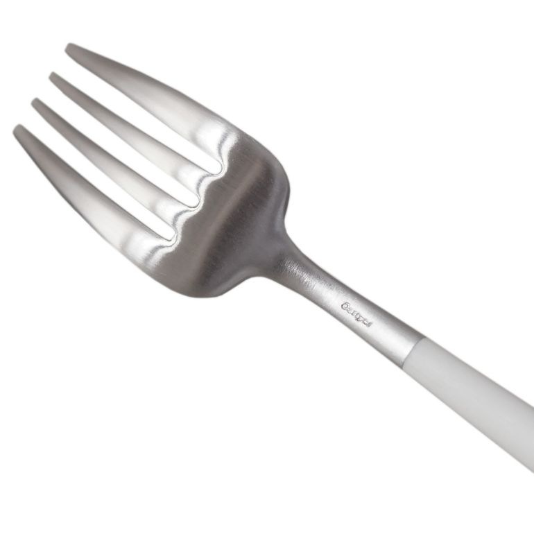 クチポール Cutipol GOA ゴア ホワイト ディナーフォーク テーブルフォーク 22cm GO04 W ハンドメイド カトラリー 名入れ可有料 洋食器