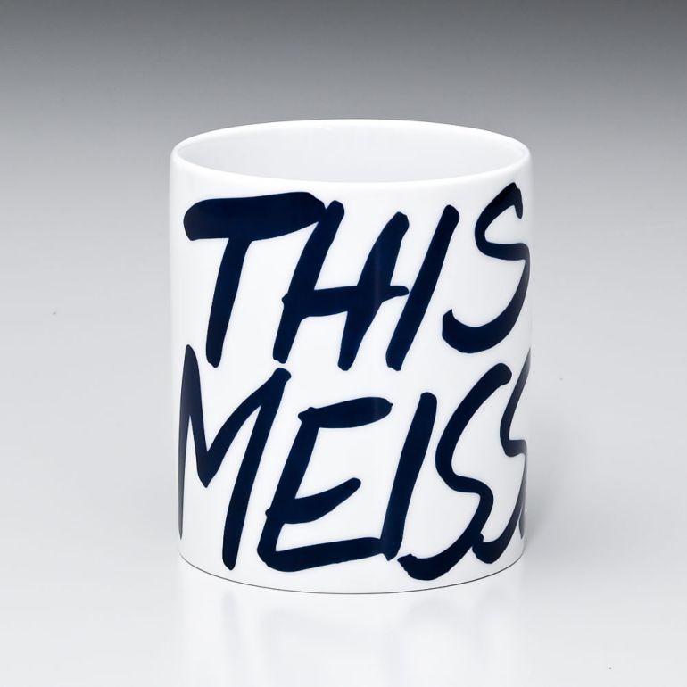 【名入れ可有料】マイセン マグコレクション ディス イズ マイセン マグカップ ネイビー 310ml Meissen 79A407-55810-1 洋食器 【ドイツ本国の紙袋別売り】【スペシャルラッピング660円(別売り)】