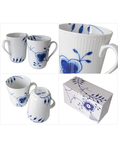 ロイヤルコペンハーゲン ブルーフルーテッド メガ マグカップ