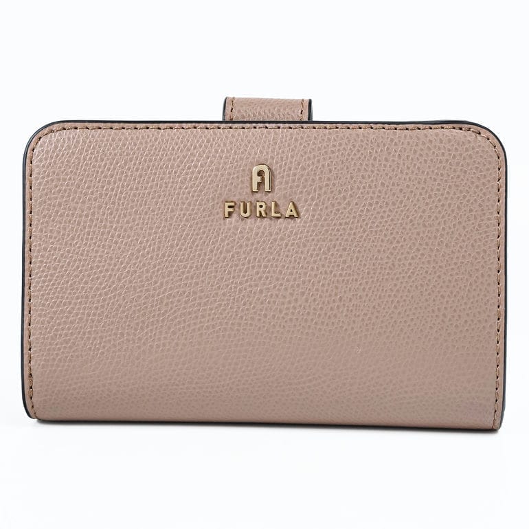 未使用★フルラFURLA　折財布　カメリア　べージュ 箱保存袋あり FURLA 並行輸入品 フルラ 折財布 レディース カメリア
